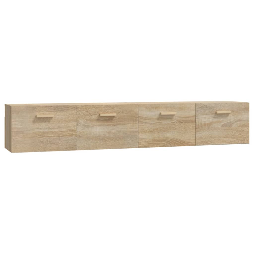 vidaXL Szafki wiszące, 2 szt., dąb sonoma, 100x36,5x35 cm