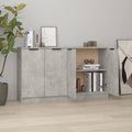 vidaXL Szafki 2 szt., szary beton 60x30x70 cm, materiał drewnopochodny