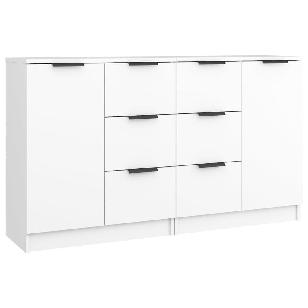 vidaXL Komody, 2 szt., białe, 60x30x70 cm, materiał drewnopochodny