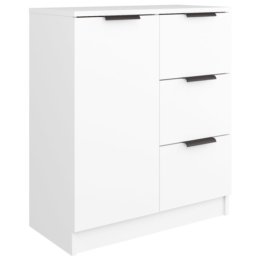 vidaXL Komody, 2 szt., białe, 60x30x70 cm, materiał drewnopochodny