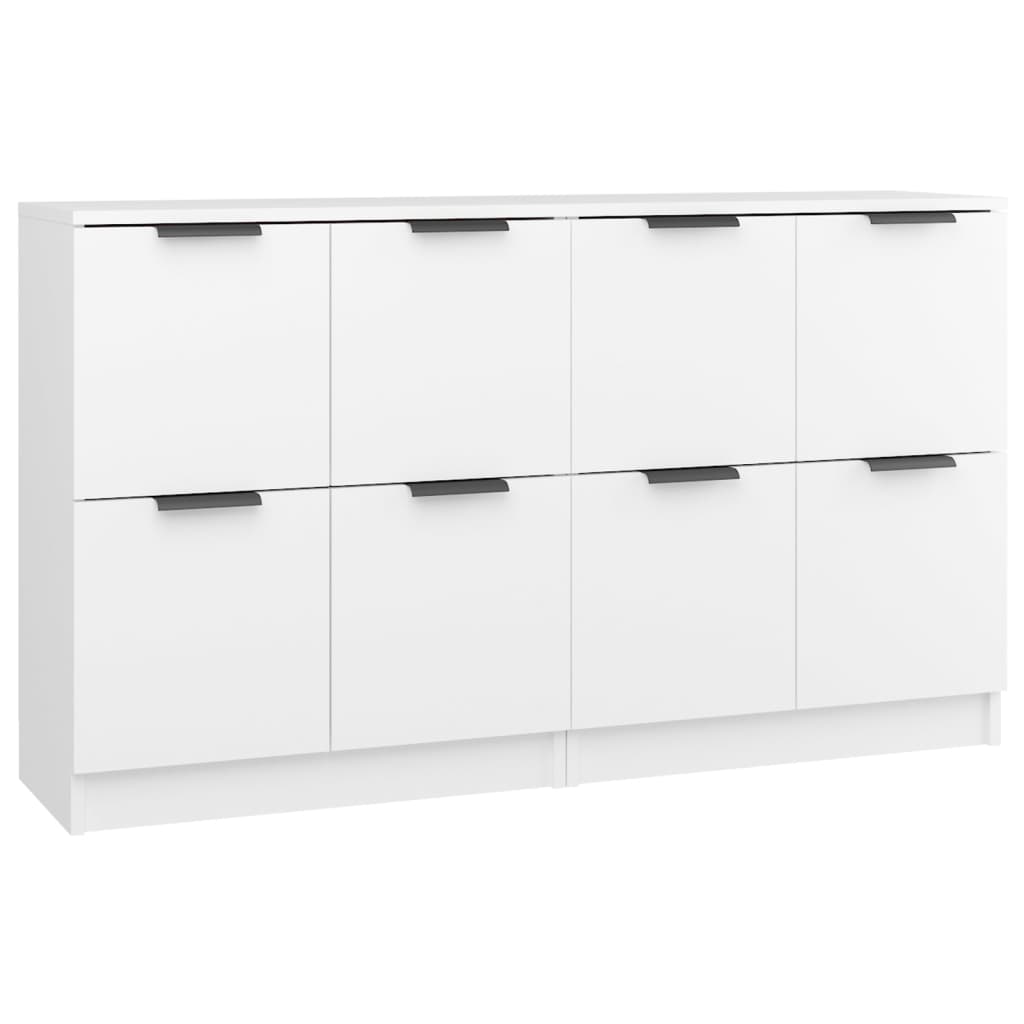 vidaXL Komody, 2 szt., białe, 60x30x70 cm, materiał drewnopochodny