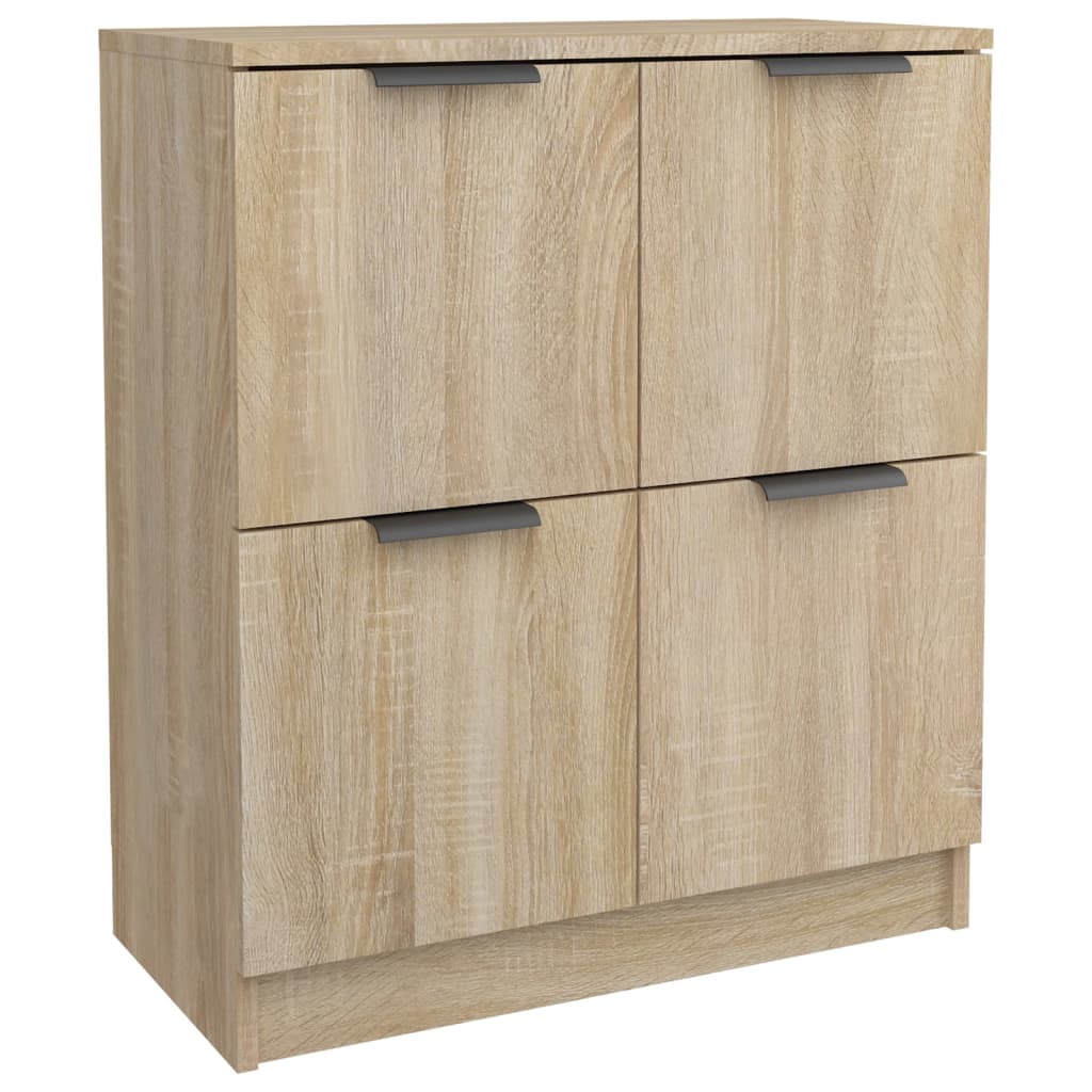 vidaXL Komody, 2 szt., dąb sonoma 60x30x70 cm, materiał drewnopochodny