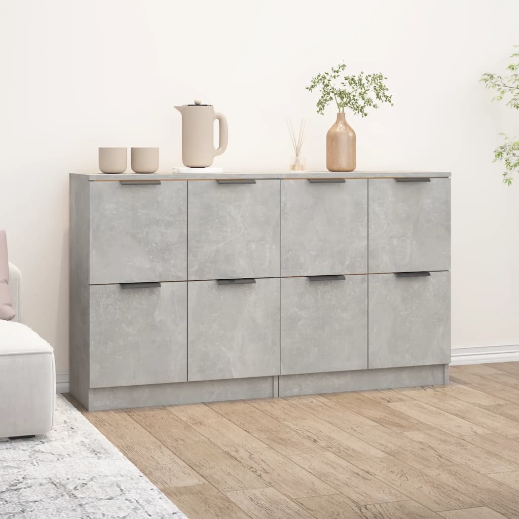 vidaXL Komody, 2 szt., szarość betonu, 60x30x70 cm