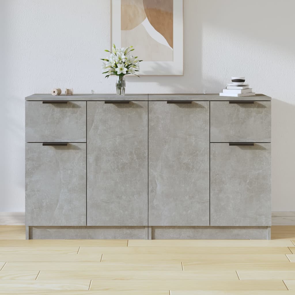 vidaXL Komody, 2 szt., szarość betonu, 60x30x70 cm