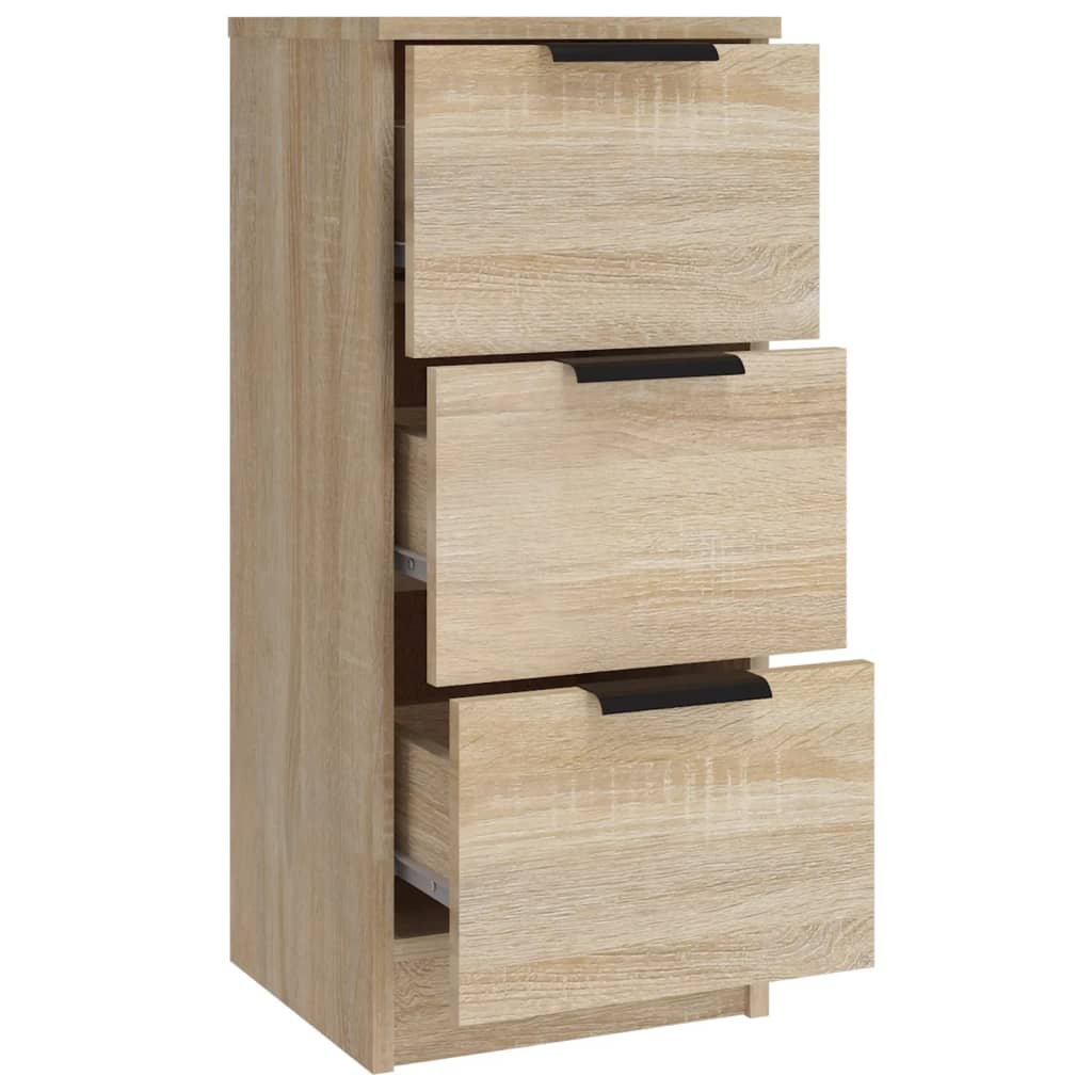 vidaXL Szafki, 3 szt., dąb sonoma, materiał drewnopochodny