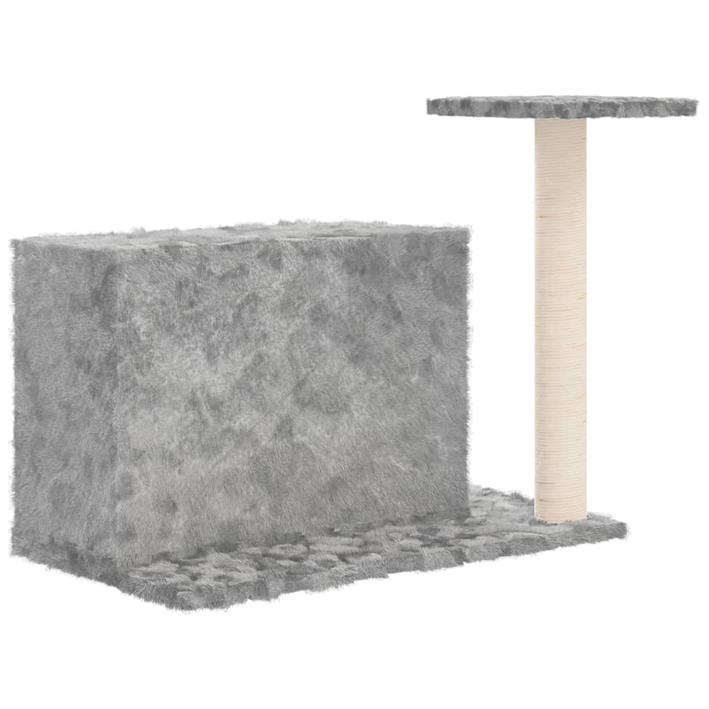 vidaXL Drapak dla kota z sizalowym słupkiem, jasnoszary, 51 cm