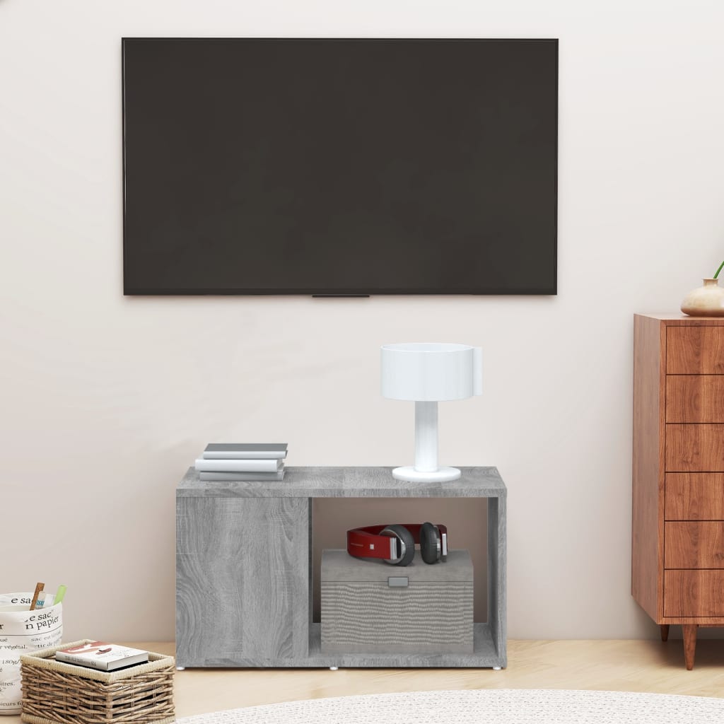 vidaXL Szafka pod TV, szary dąb sonoma, 60x24x32 cm