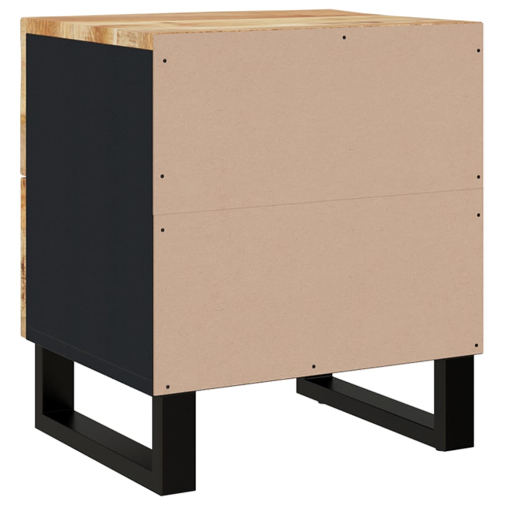 vidaXL Szafki nocne, 2 szt., 40x33x46 cm, lite drewno mango