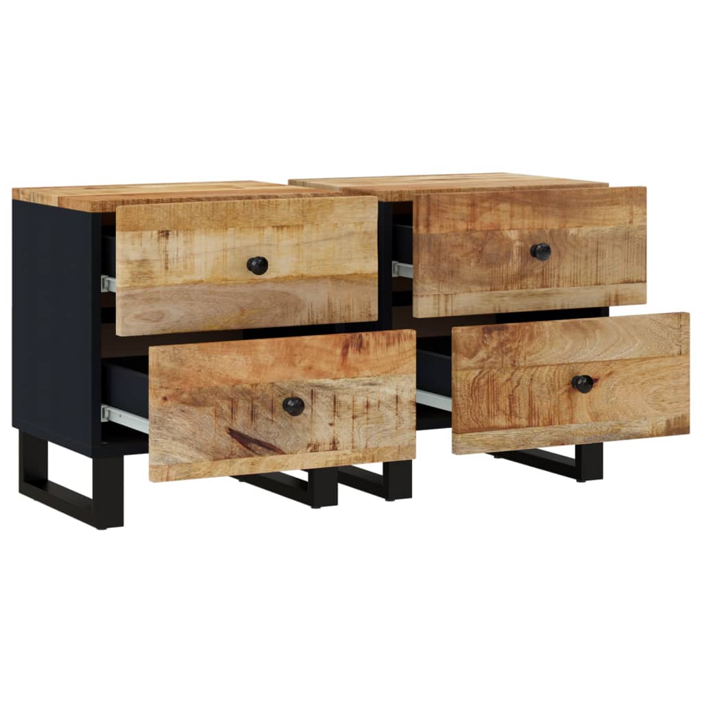 vidaXL Szafki nocne, 2 szt., 40x33x46 cm, lite drewno mango