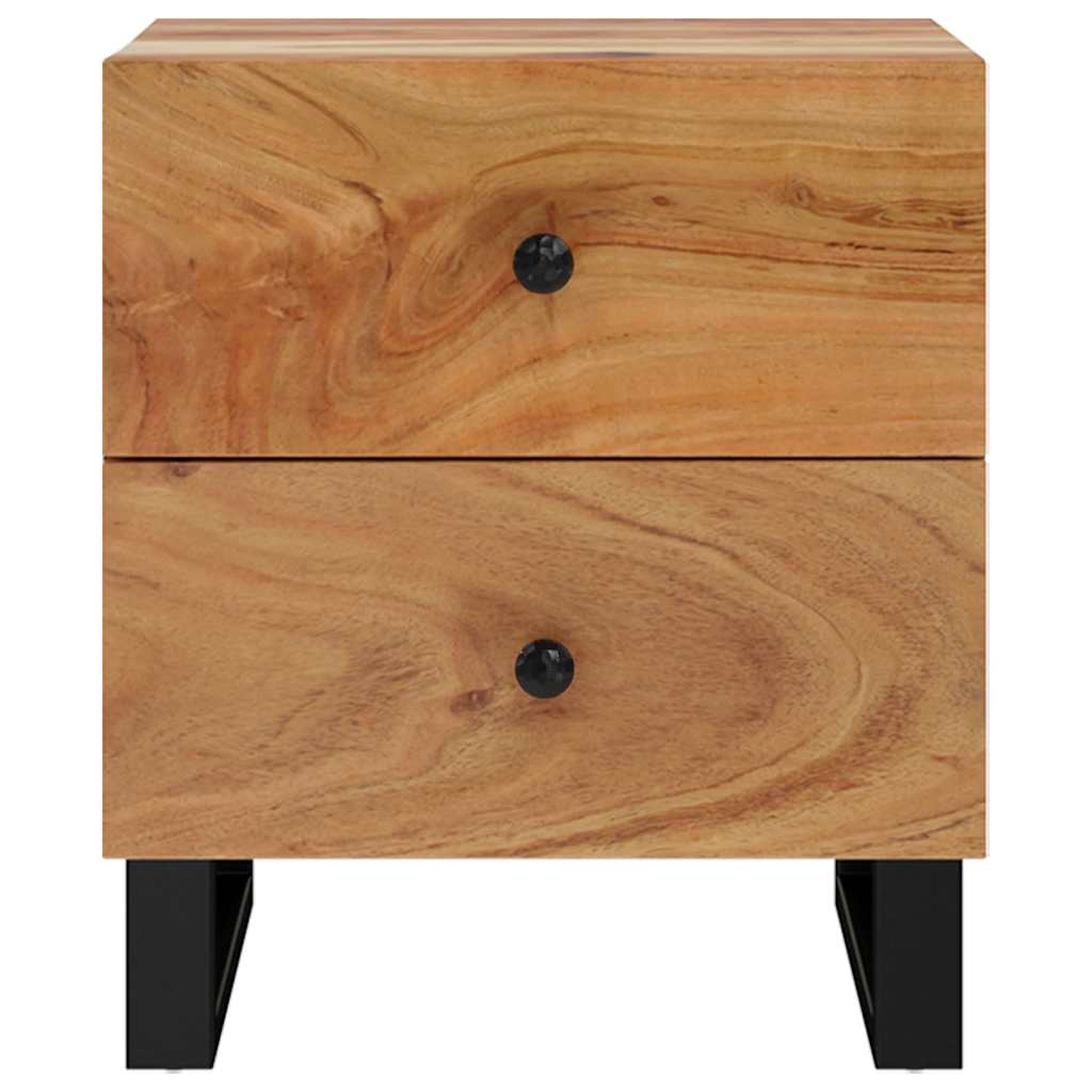vidaXL Szafki nocne, 2 szt., 40x33x46 cm, lite drewno akacjowe