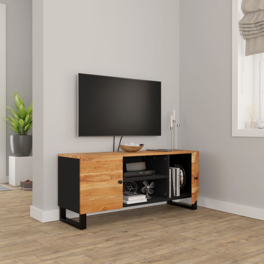 vidaXL Szafka pod telewizor, 105x33x46 cm, lite drewno akacjowe