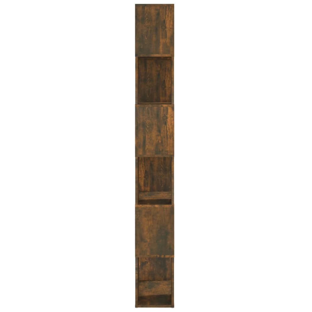 vidaXL Regał na książki/przegroda, przydymiony dąb, 60x24x186 cm