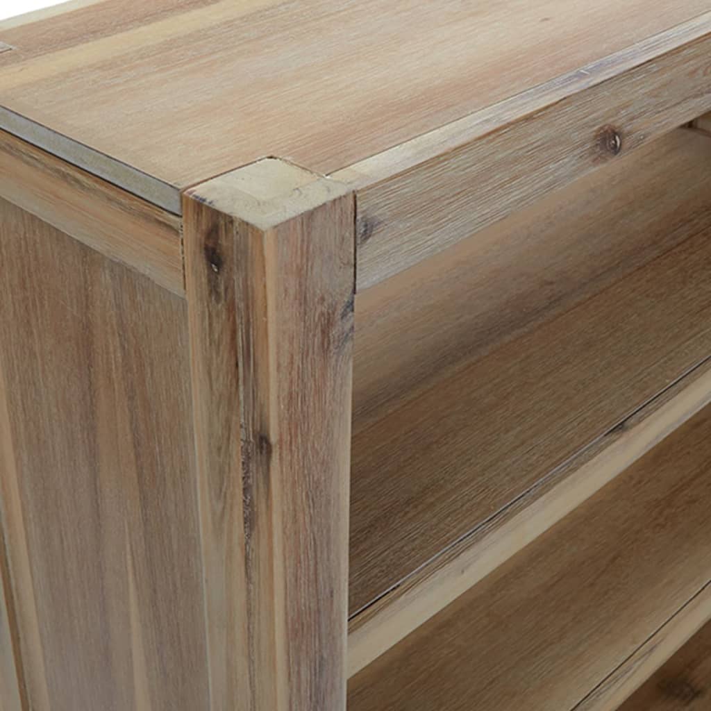 vidaXL Regał na książki z 4 półkami 80x30x110 cm, lite drewno akacjowe
