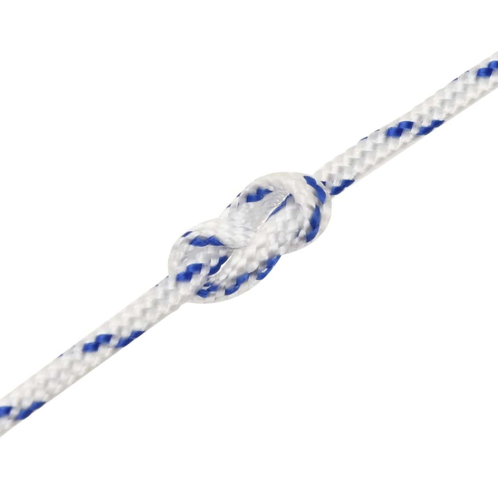 vidaXL Linka żeglarska, biała, 2 mm, 25 m, polipropylen
