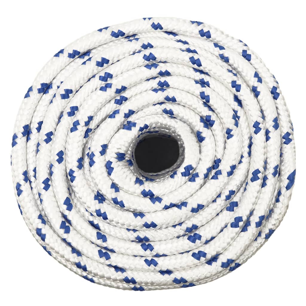 vidaXL Linka żeglarska, biała, 14 mm, 100 m, polipropylen