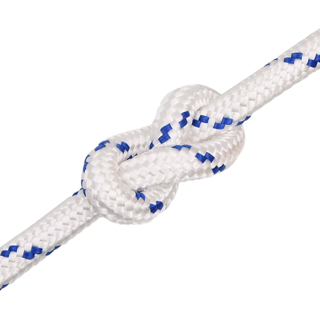 vidaXL Linka żeglarska, biała, 20 mm, 25 m, polipropylen