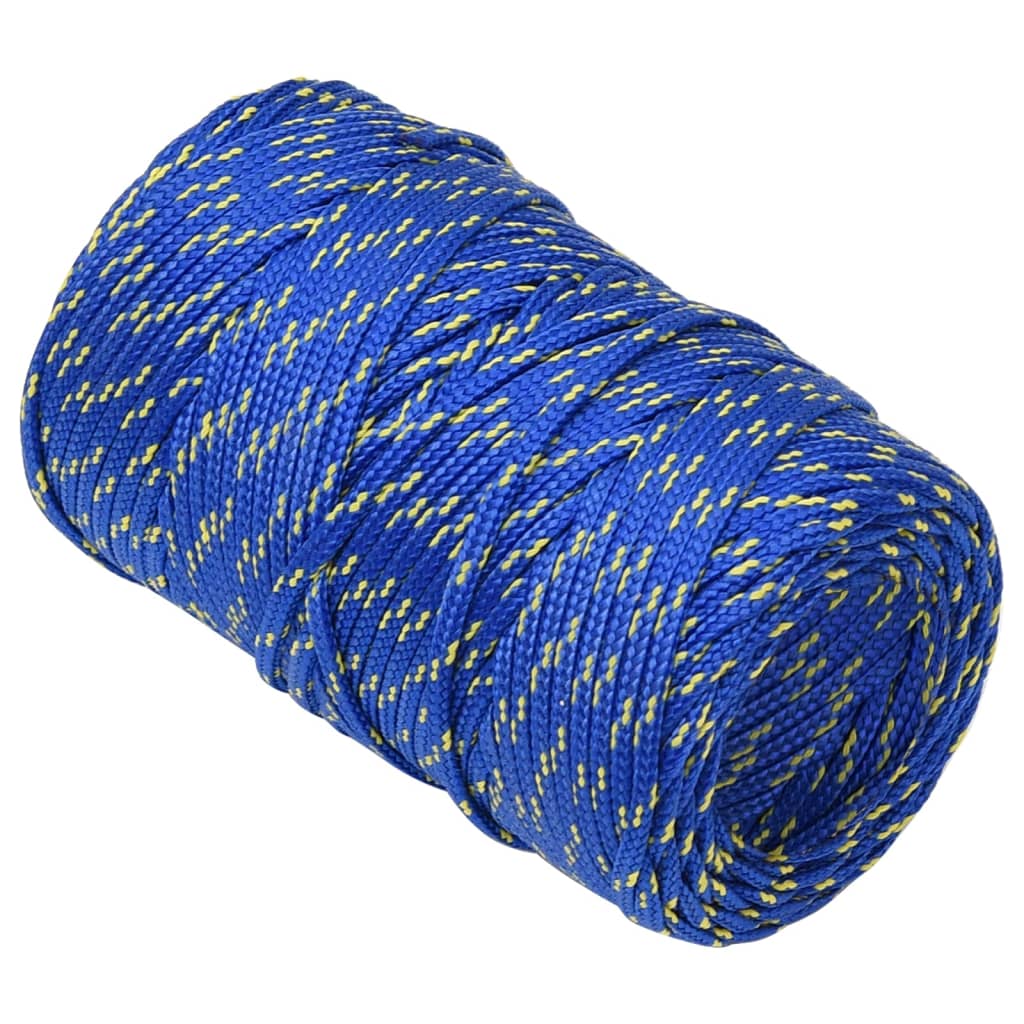 vidaXL Linka żeglarska, niebieska, 2 mm, 500 m, polipropylen