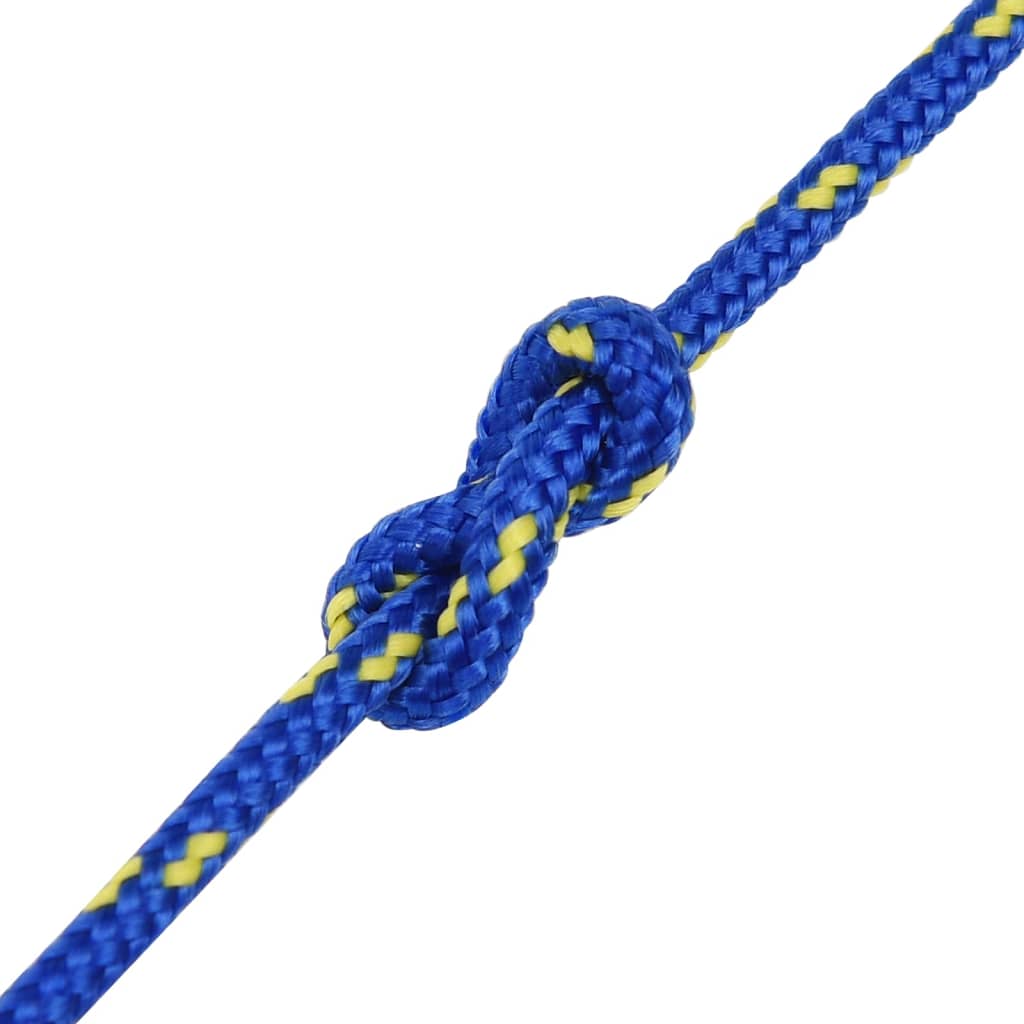 vidaXL Linka żeglarska, niebieska, 3 mm, 25 m, polipropylen