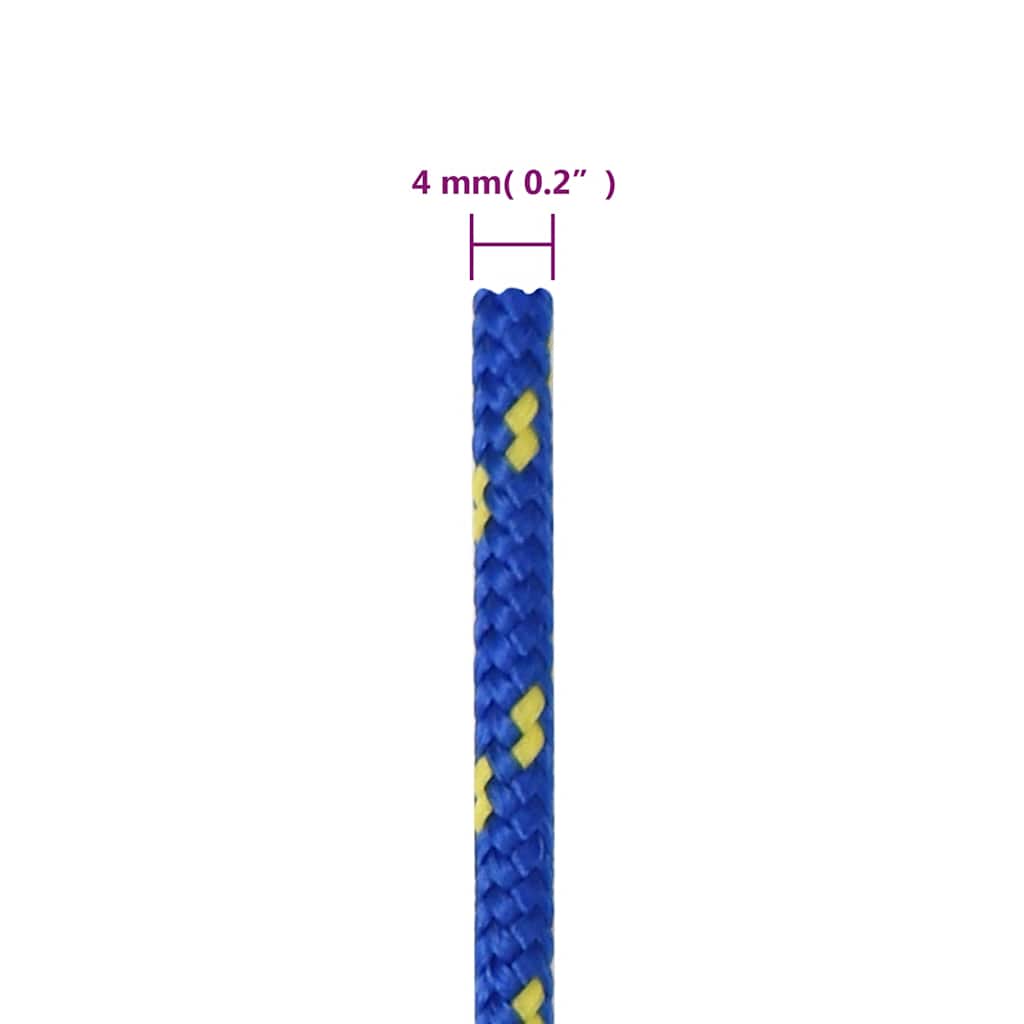 vidaXL Linka żeglarska, niebieska, 4 mm, 25 m, polipropylen
