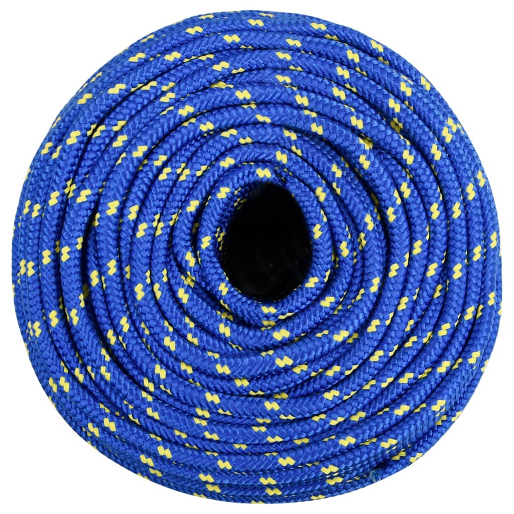 vidaXL Linka żeglarska, niebieska, 6 mm, 25 m, polipropylen