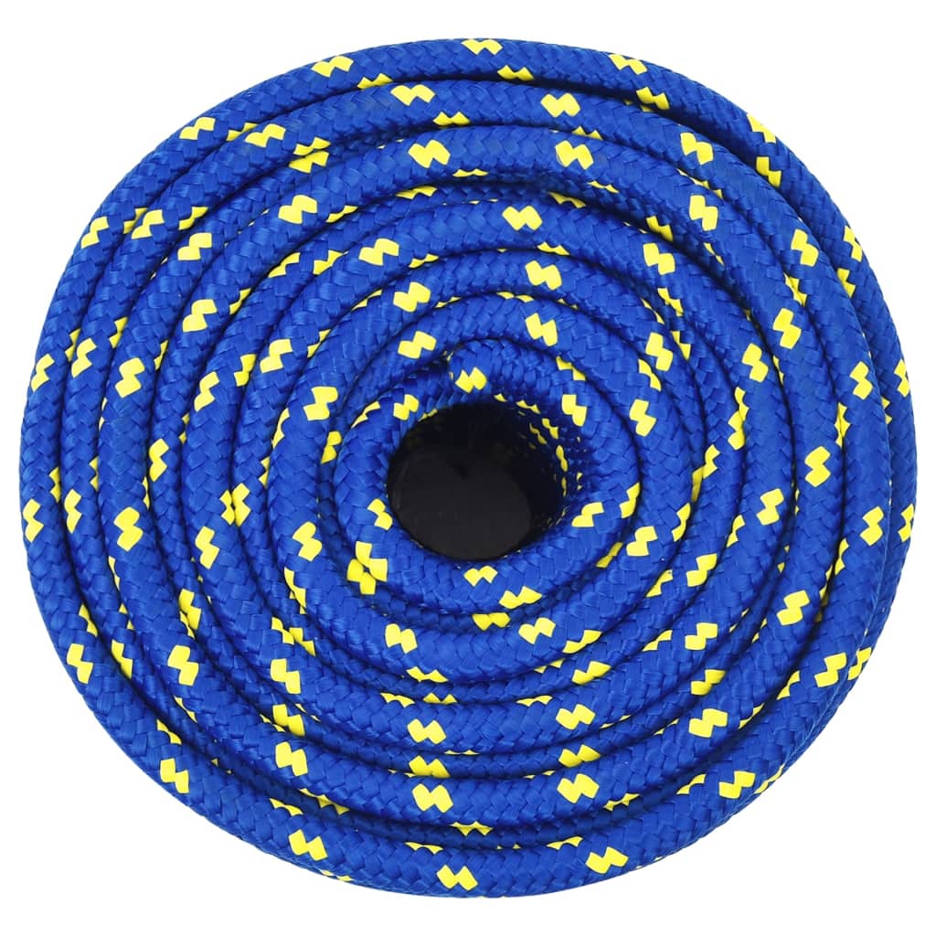 vidaXL Linka żeglarska, niebieska, 14 mm, 100 m, polipropylen