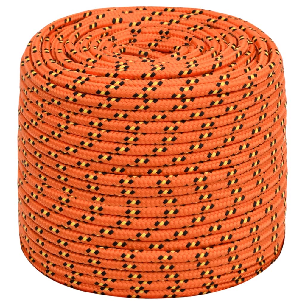 vidaXL Linka żeglarska, pomarańczowa, 8 mm, 25 m, polipropylen