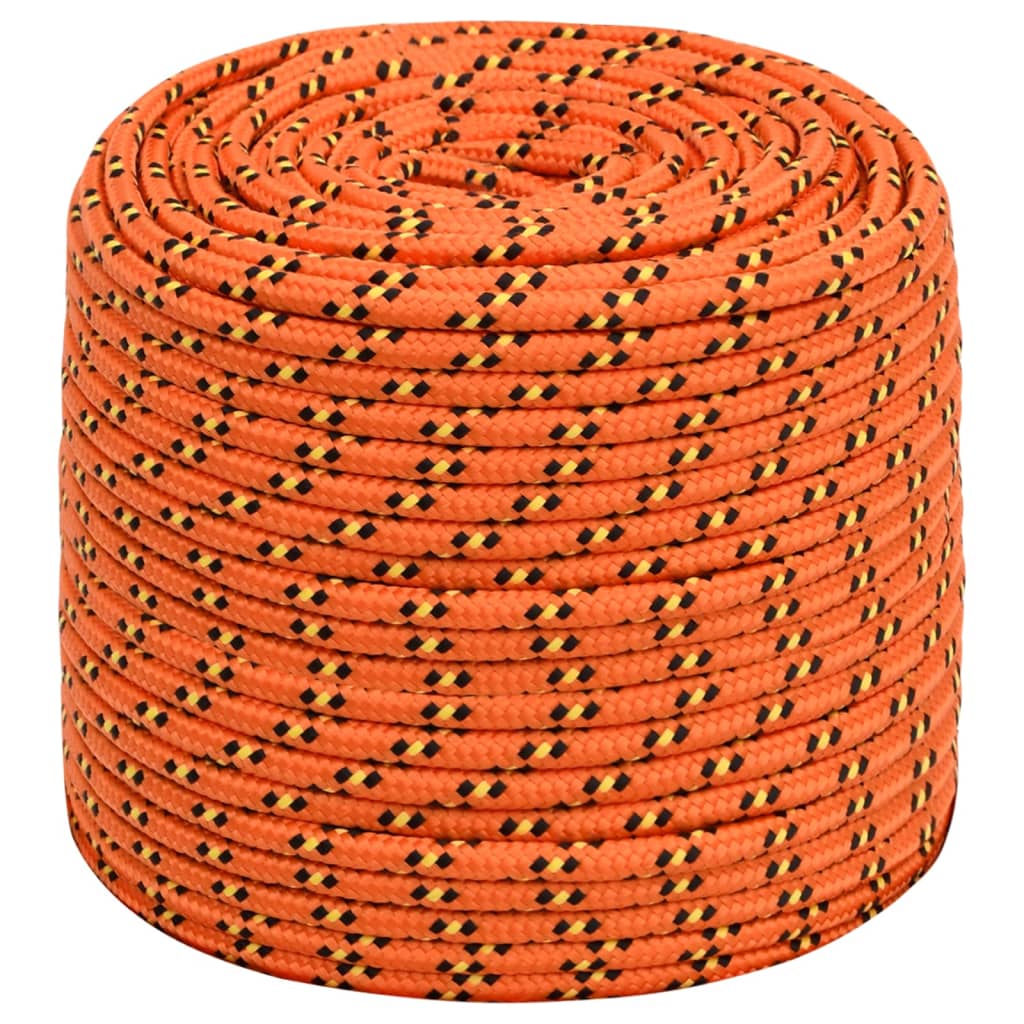 vidaXL Linka żeglarska, pomarańczowa, 8 mm, 500 m, polipropylen