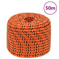 vidaXL Linka żeglarska, pomarańczowa, 12 mm, 50 m, polipropylen