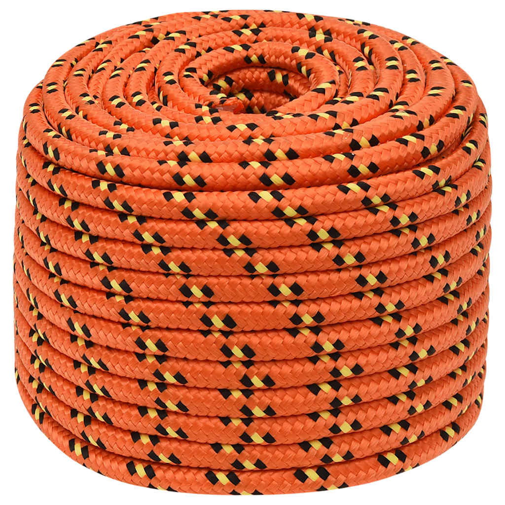 vidaXL Linka żeglarska, pomarańczowa, 14 mm, 25 m, polipropylen