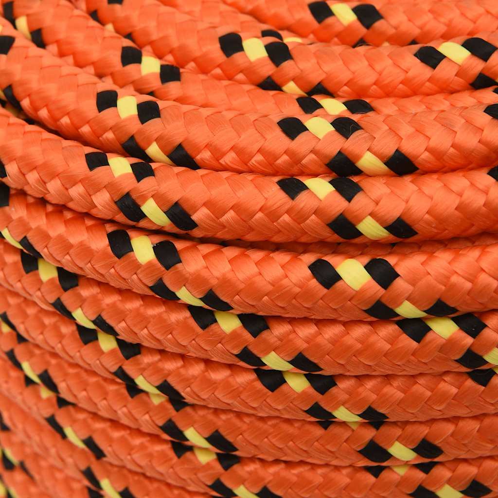 vidaXL Linka żeglarska, pomarańczowa, 14 mm, 25 m, polipropylen