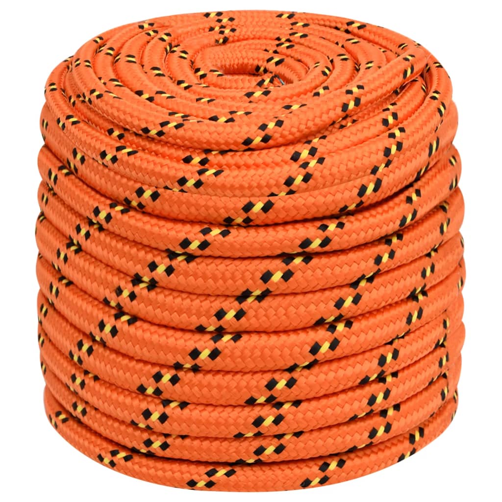 vidaXL Linka żeglarska, pomarańczowa, 16 mm, 25 m, polipropylen