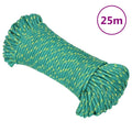 vidaXL Linka żeglarska, zielona, 4 mm, 25 m, polipropylen
