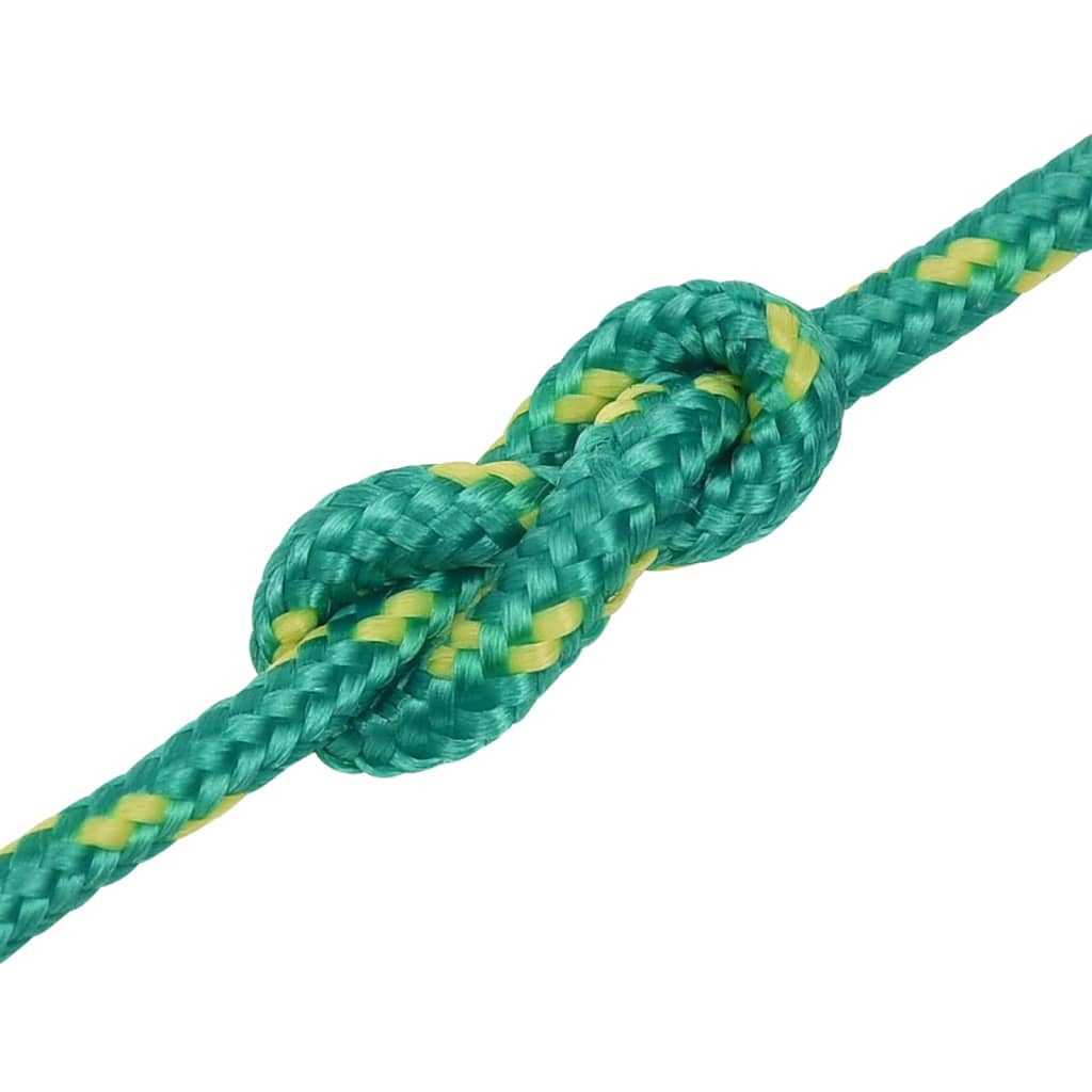 vidaXL Linka żeglarska, zielona, 4 mm, 50 m, polipropylen