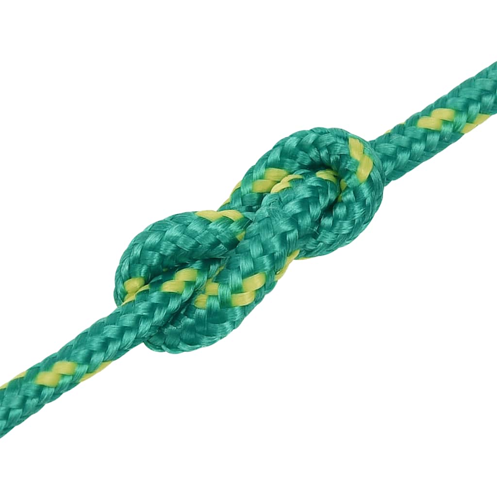 vidaXL Linka żeglarska, zielona, 4 mm, 500 m, polipropylen