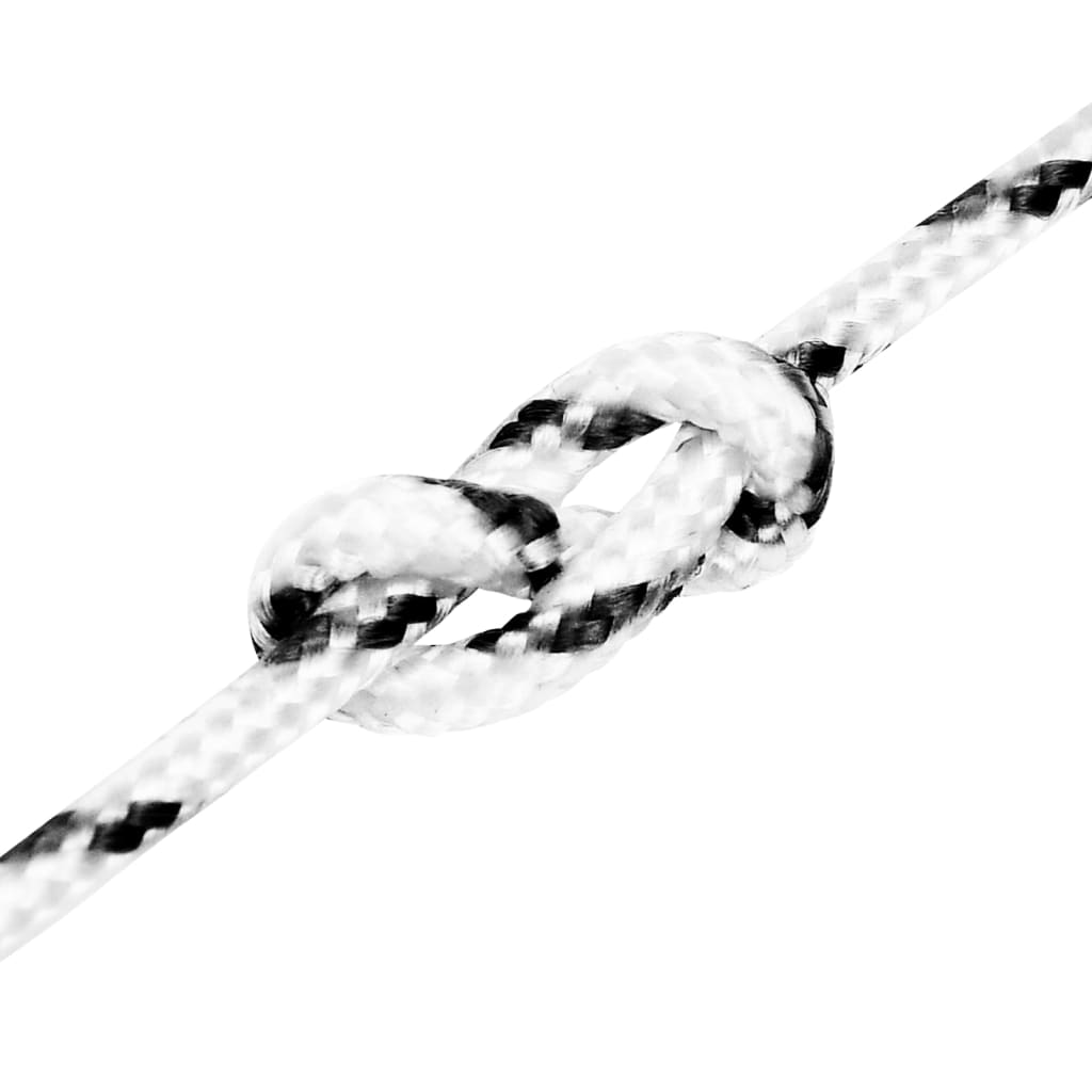vidaXL Pleciona linka żeglarska, biała, 3 mm x 250 m, poliester