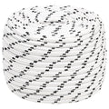 vidaXL Pleciona linka żeglarska, biała, 14 mm x 250 m, poliester