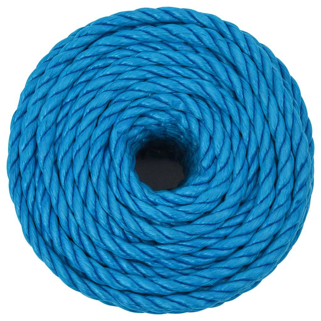 vidaXL Linka robocza, niebieska, 10 mm, 50 m, polipropylen