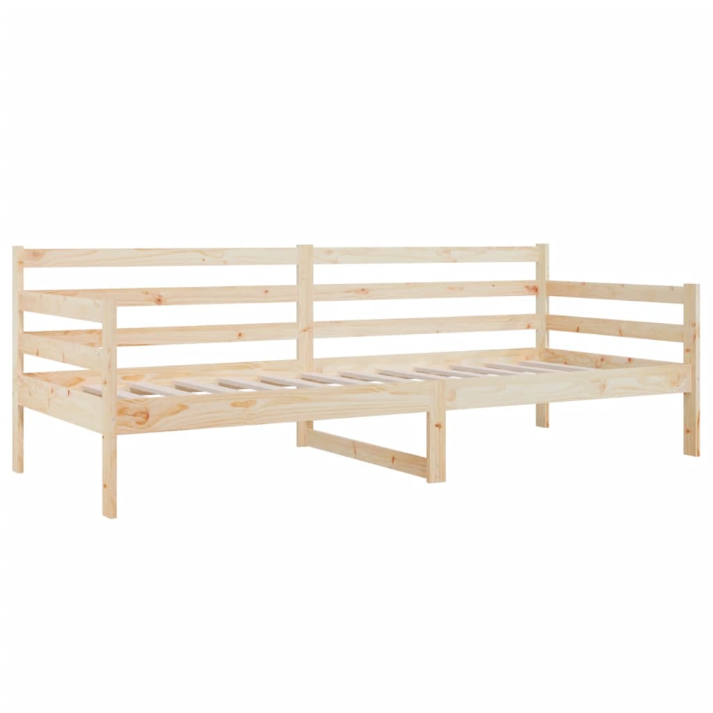 vidaXL Łóżko dzienne bez materaca, 90x190 cm, lite drewno sosnowe