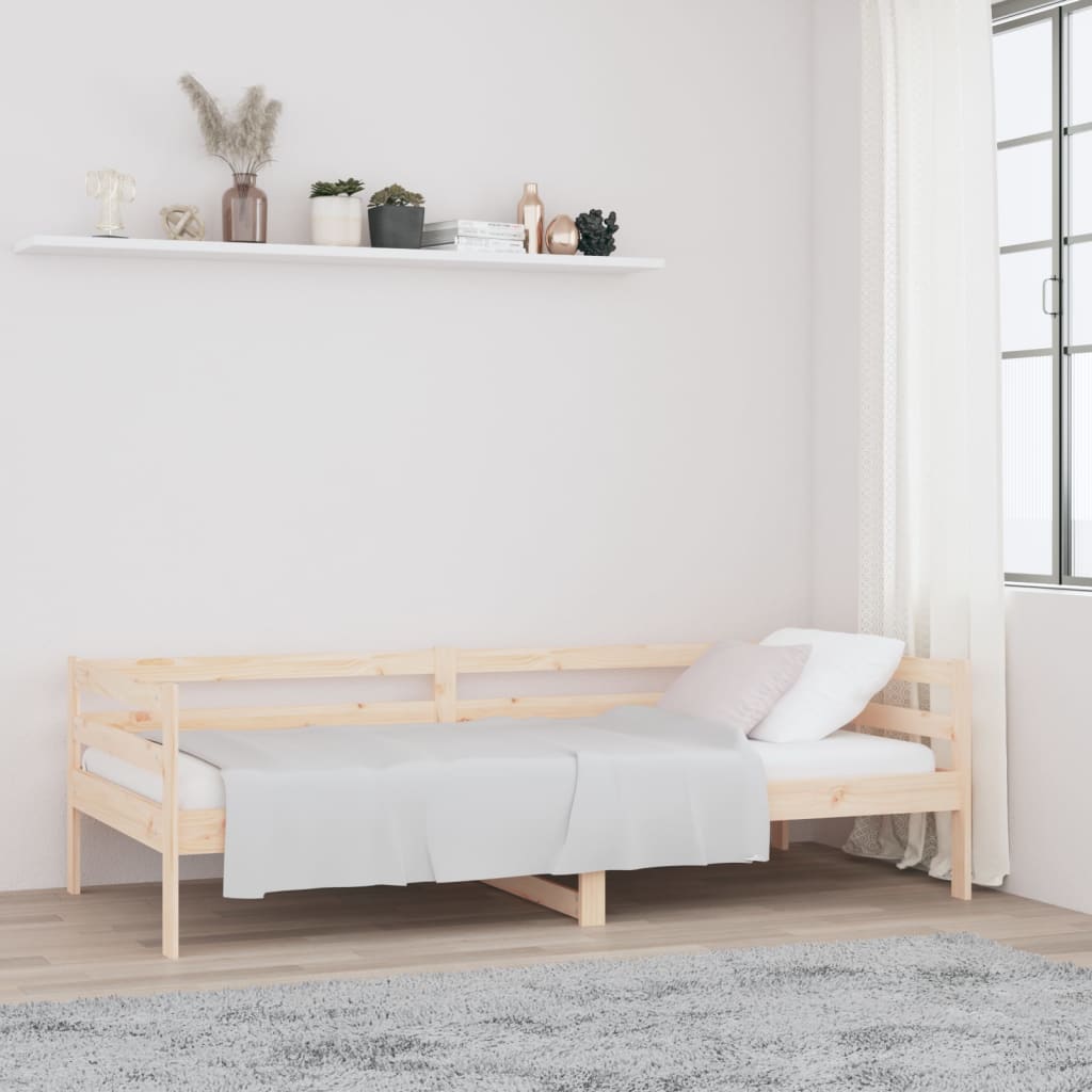vidaXL Łóżko dzienne bez materaca, 80x200 cm, sosnowe