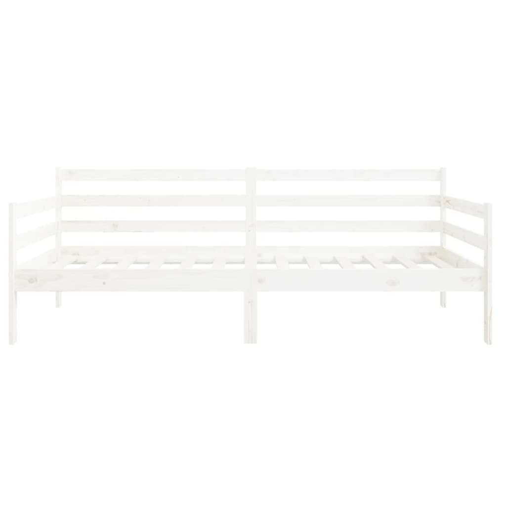 vidaXL Łóżko dzienne bez materaca, białe, 80x200 cm, drewno sosnowe