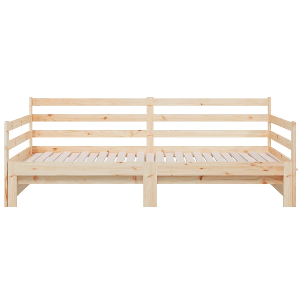 vidaXL Łóżko rozsuwane, 2x(80x200) cm, lite drewno sosnowe