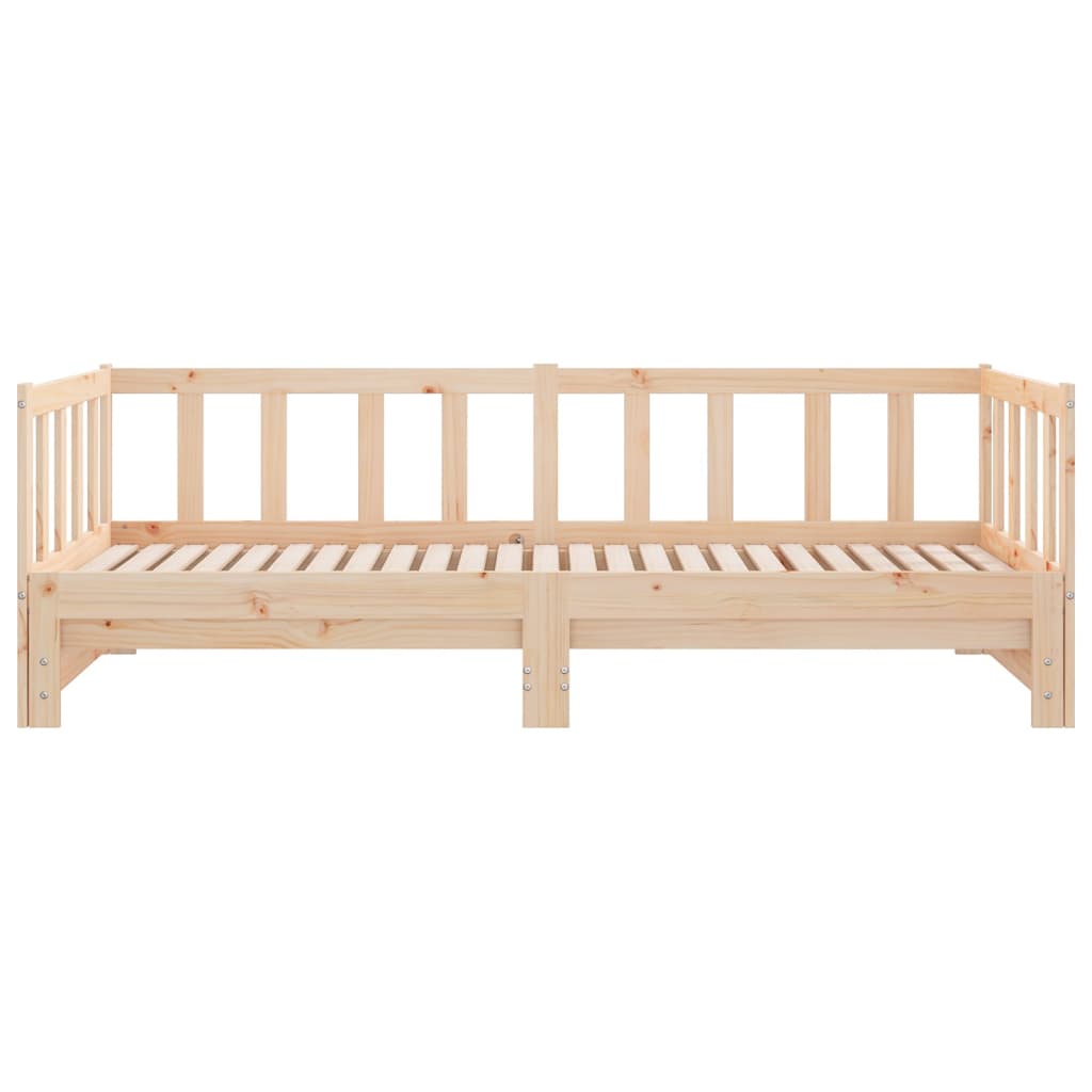 vidaXL Łóżko rozsuwane, 2x(80x200) cm, lite drewno sosnowe