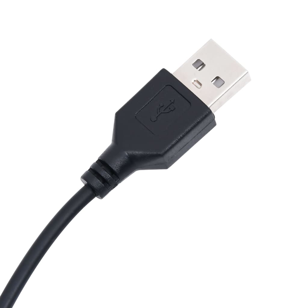 vidaXL Rama łóżka z LED, czarna, 200x200 cm, lite drewno