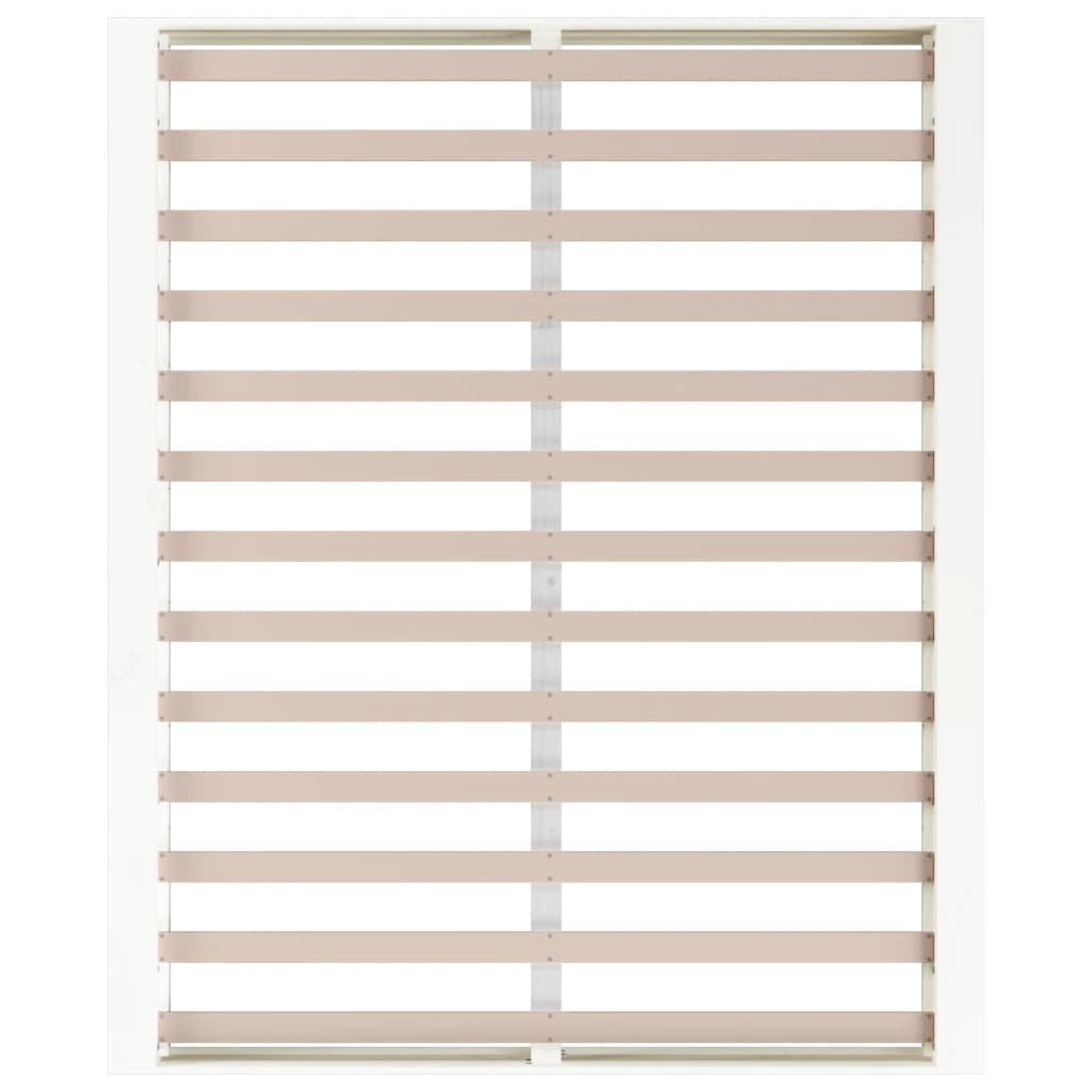 vidaXL Rama łóżka, biała, 180x200 cm, lite drewno