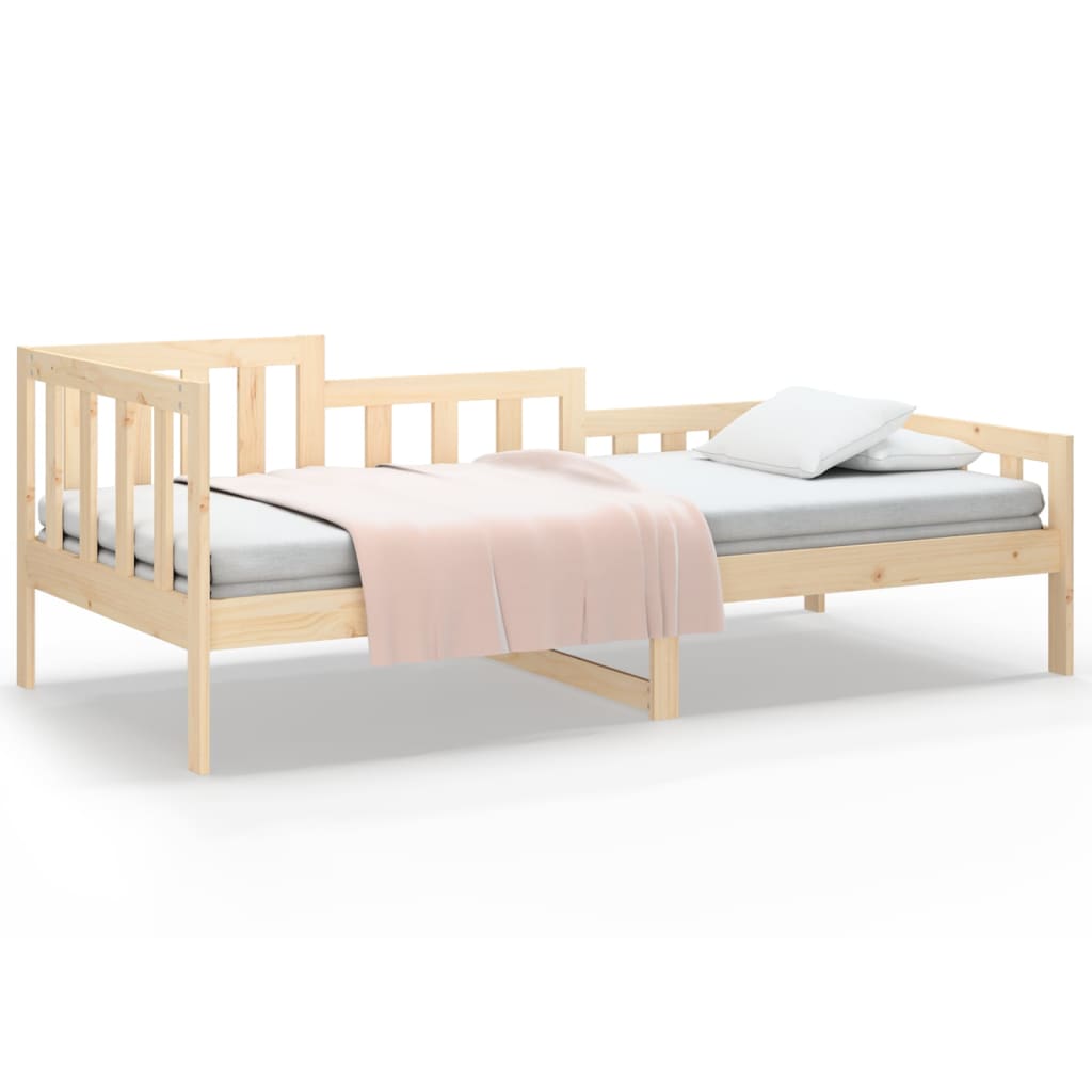 vidaXL Łóżko dzienne bez materaca, 80x200 cm, sosnowe