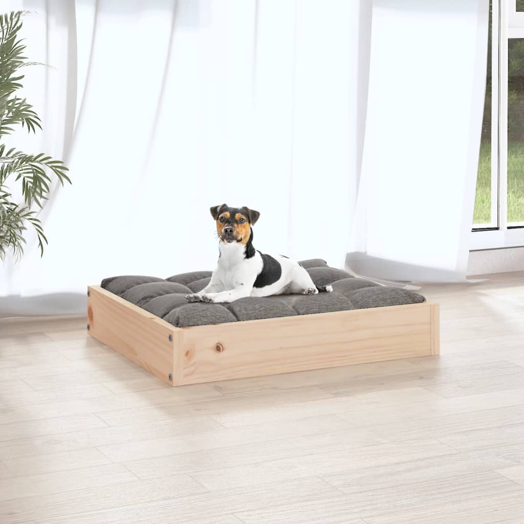 vidaXL Legowisko dla psa, 51,5x44x9 cm, lite drewno sosnowe