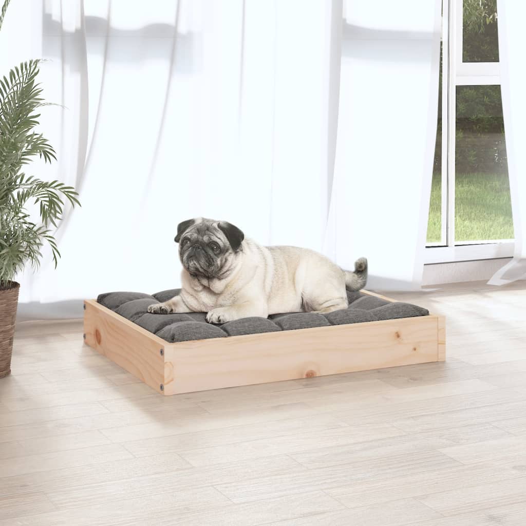 vidaXL Legowisko dla psa, 61,5x49x9 cm, lite drewno sosnowe