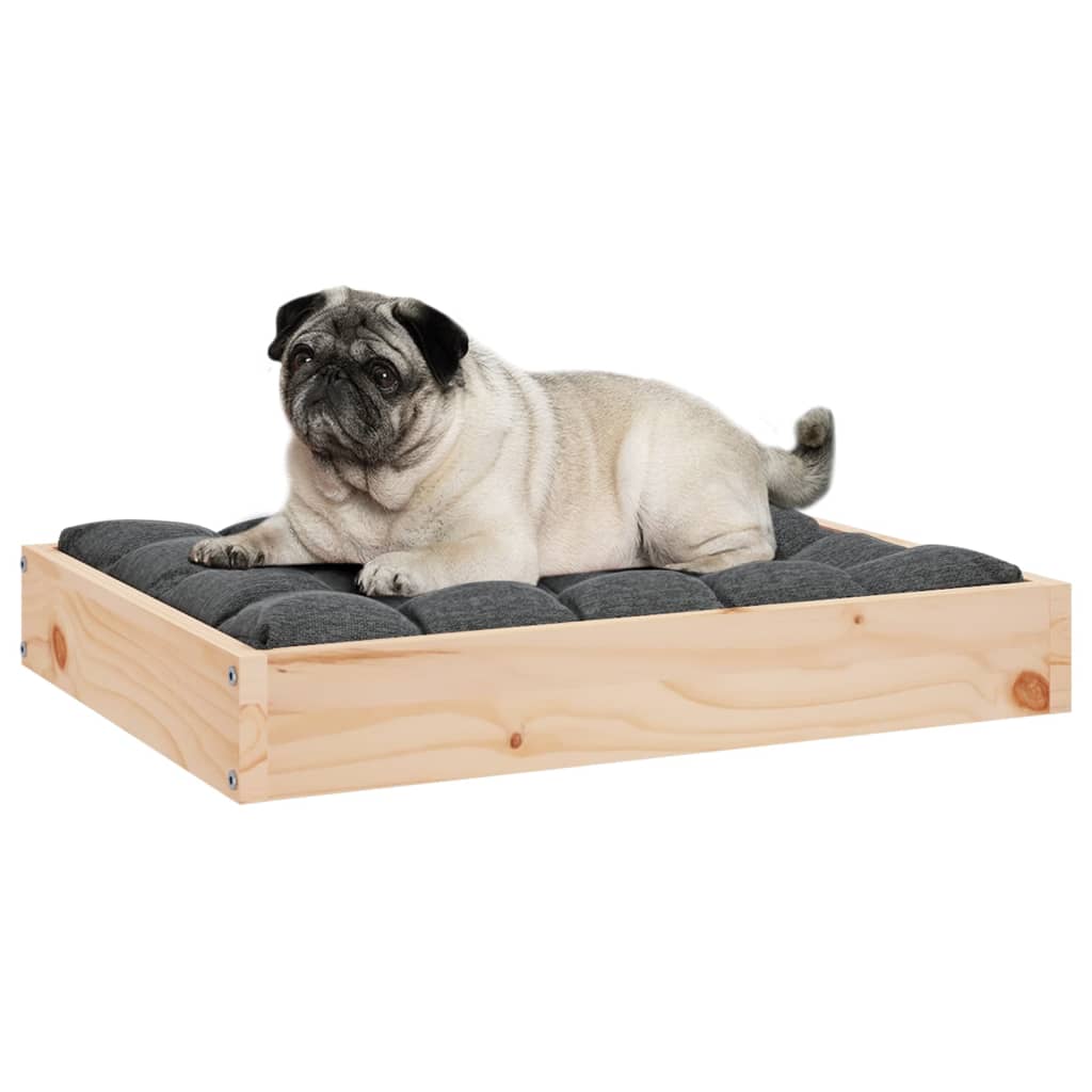 vidaXL Legowisko dla psa, 61,5x49x9 cm, lite drewno sosnowe