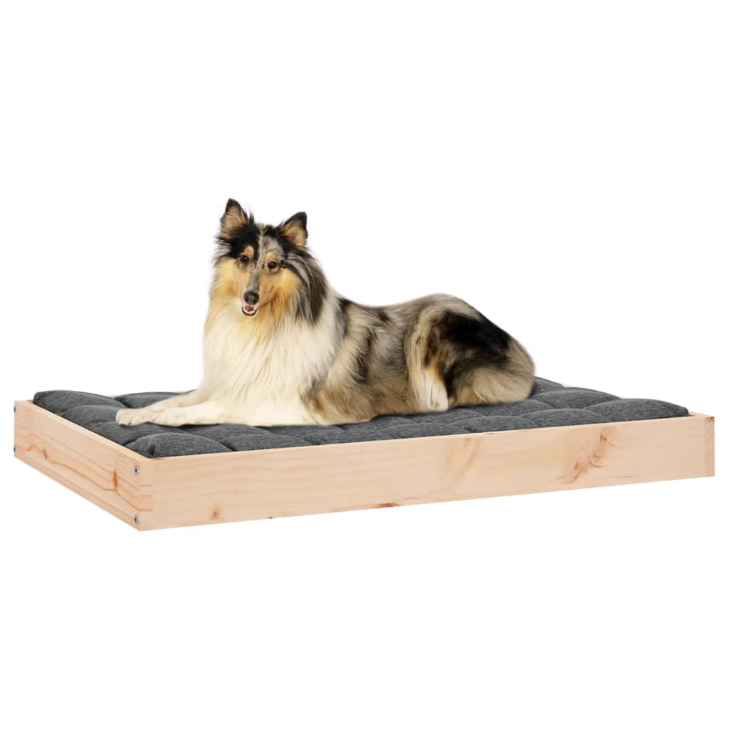 vidaXL Legowisko dla psa, 91,5x64x9 cm, lite drewno sosnowe