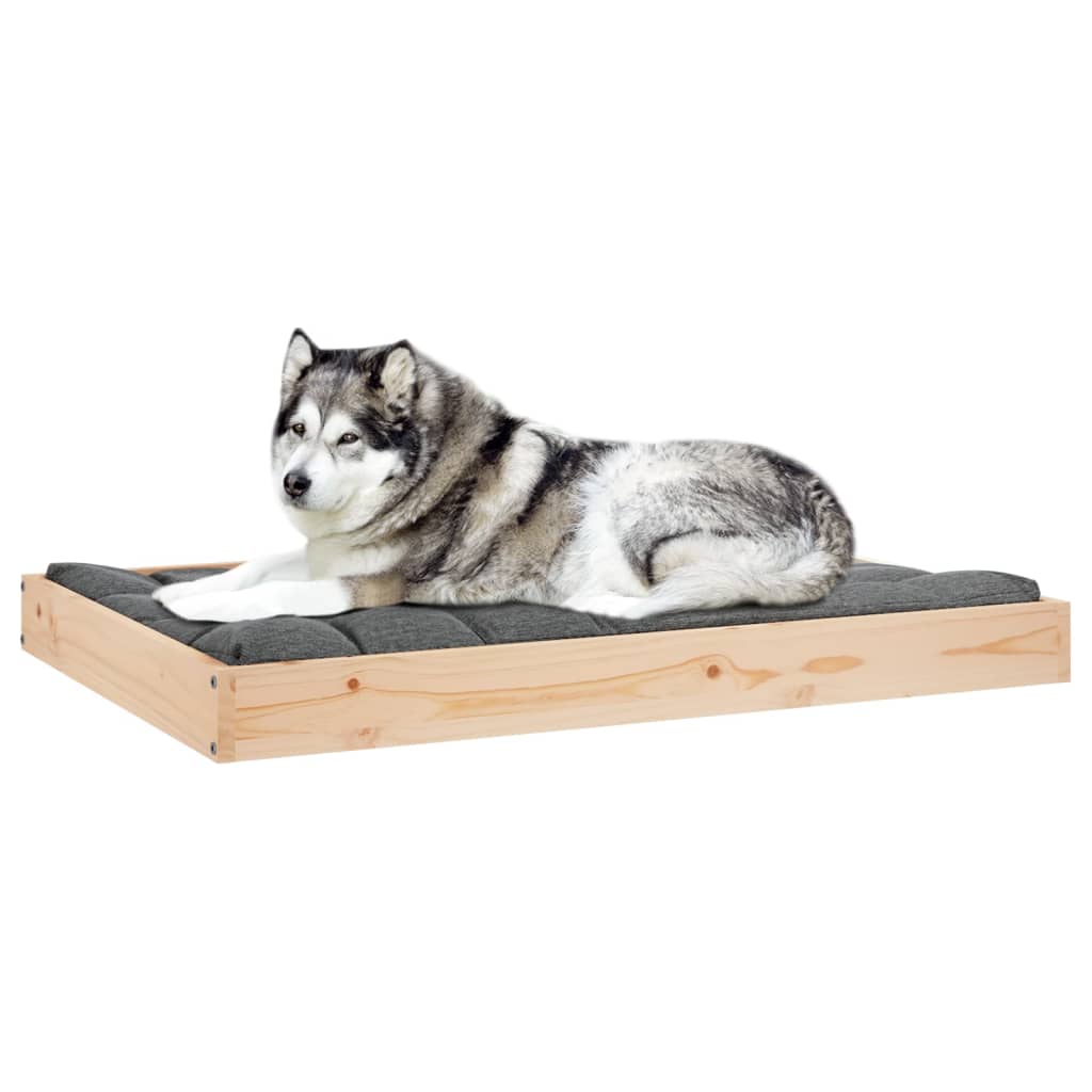 vidaXL Legowisko dla psa, 101,5x74x9 cm, lite drewno sosnowe
